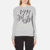 Love Moschino Women's Slogan Jumper - Grey Melange - Image 1