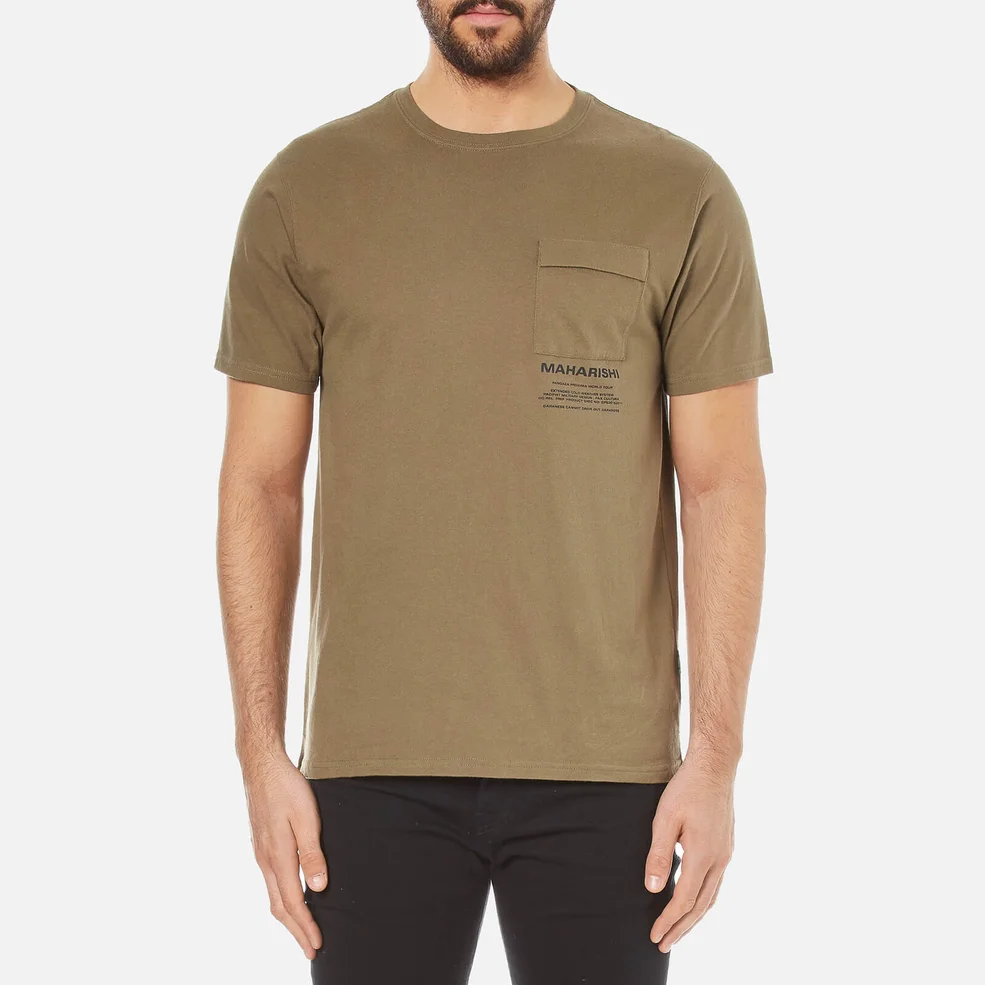 Maharishi Men's Miltype Short Sleeve T-Shirt - Maha Olive Image 1