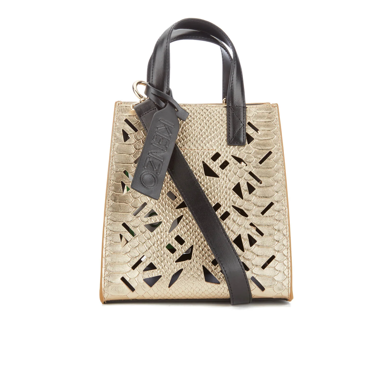 KENZO Women's Essentials Mini Tote Bag - Gold Image 1