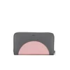 KENZO Women's Kurved Continental Wallet - Grey/Pink - Image 1
