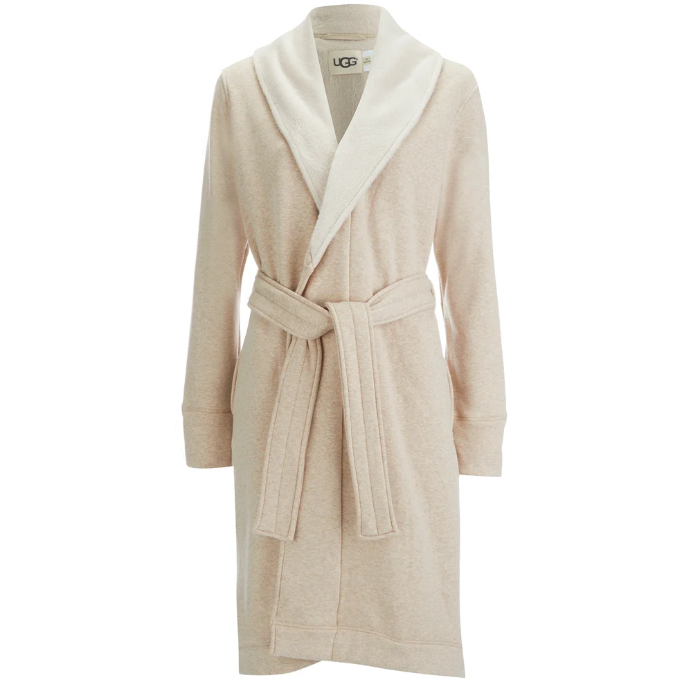 UGG Women's Heritage Comfort Duffield Dressing Gown - Oatmeal Heather Image 1