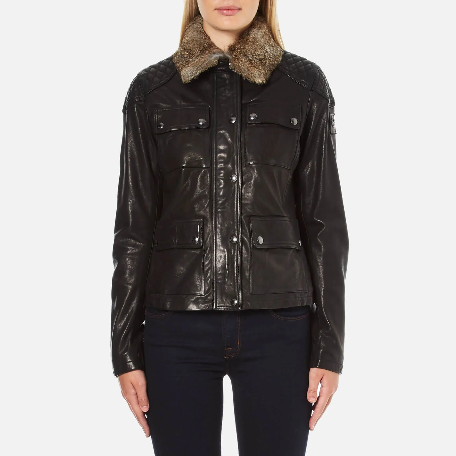 Belstaff Women's Attebury Leather Jacket - Black Image 1