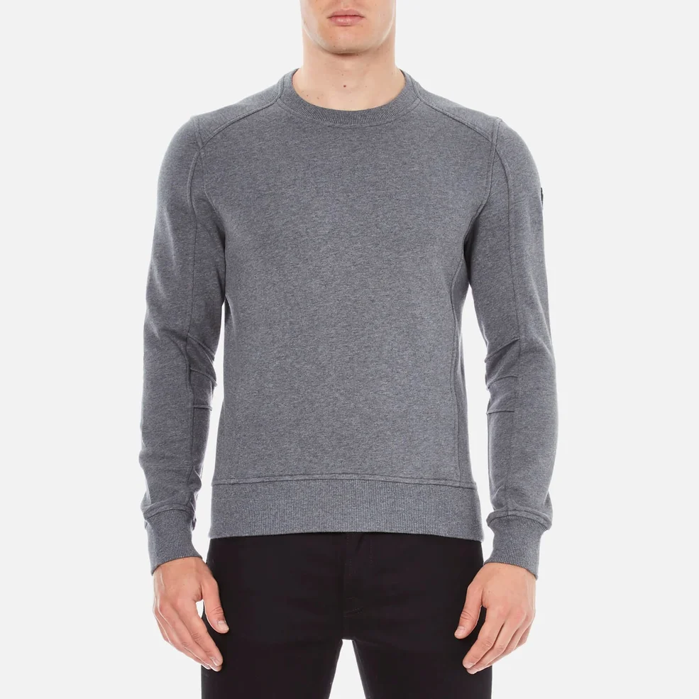 Belstaff Men's New Chanton Sweatshirt - Mid Grey Melange Image 1
