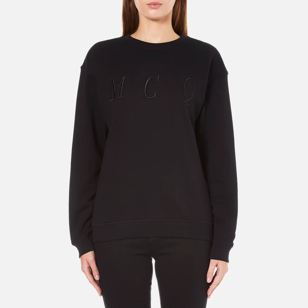 McQ Alexander McQueen Women's Classic Tonal Sweatshirt - Darkest Black Image 1
