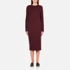 McQ Alexander McQueen Women's Side Slit Sweater Dress - Port - Image 1
