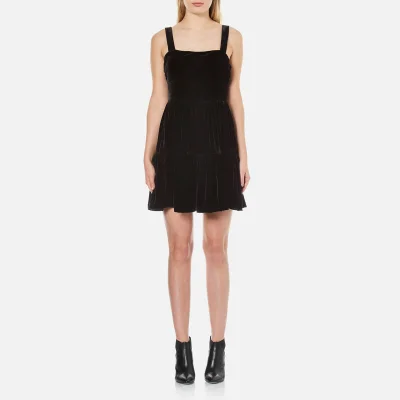 McQ Alexander McQueen Women's Short Gath Panel Dress - Black