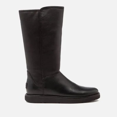 UGG Women's Abree II Leather Classic Luxe Sheepskin Boots - Nero