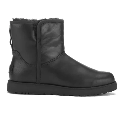 UGG Women's Cory Leather Classic Slim Sheepskin Boots - Black