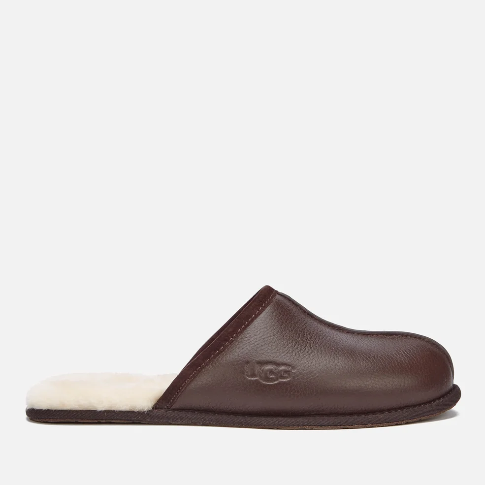UGG Men's Scuff Leather Sheepskin Slippers - Stout Image 1