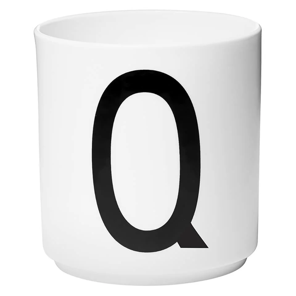 Design Letters Porcelain Cup - Q Image 1