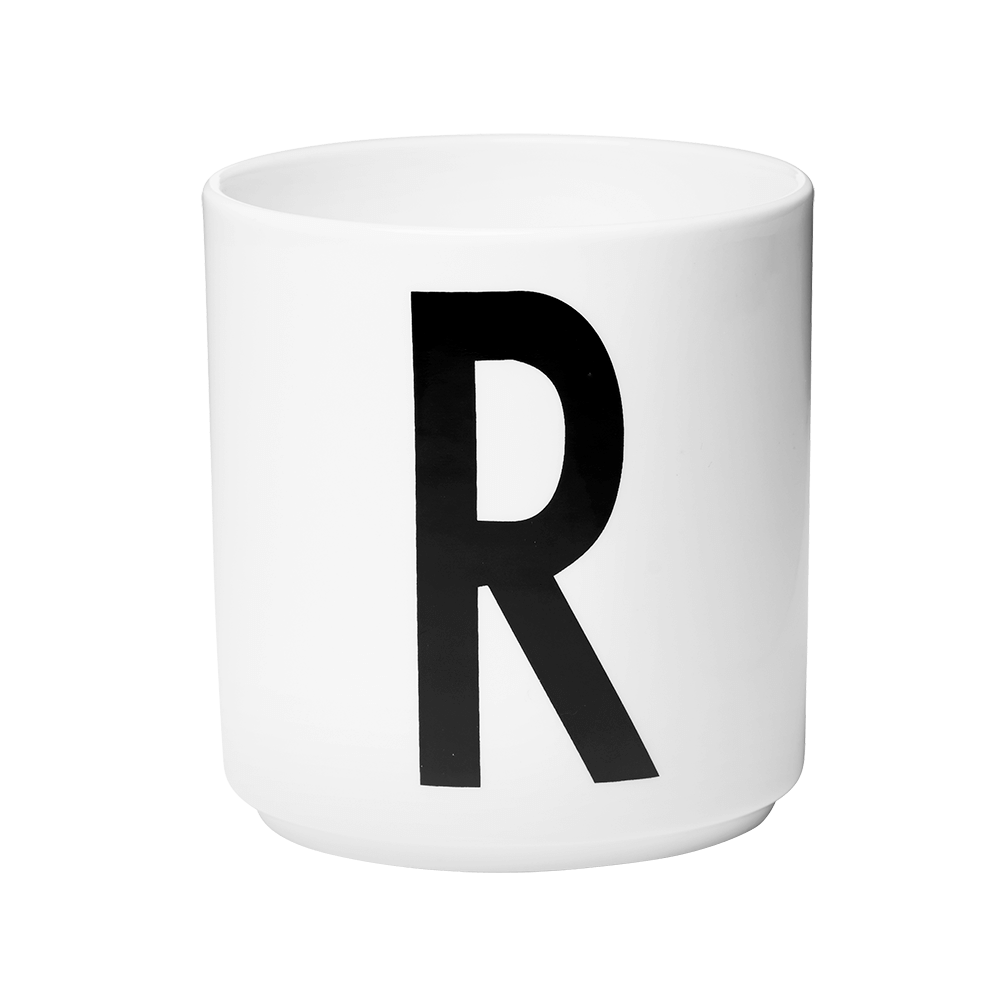 Design Letters Porcelain Cup - R Image 1