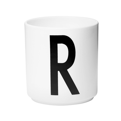 Design Letters Porcelain Cup - R