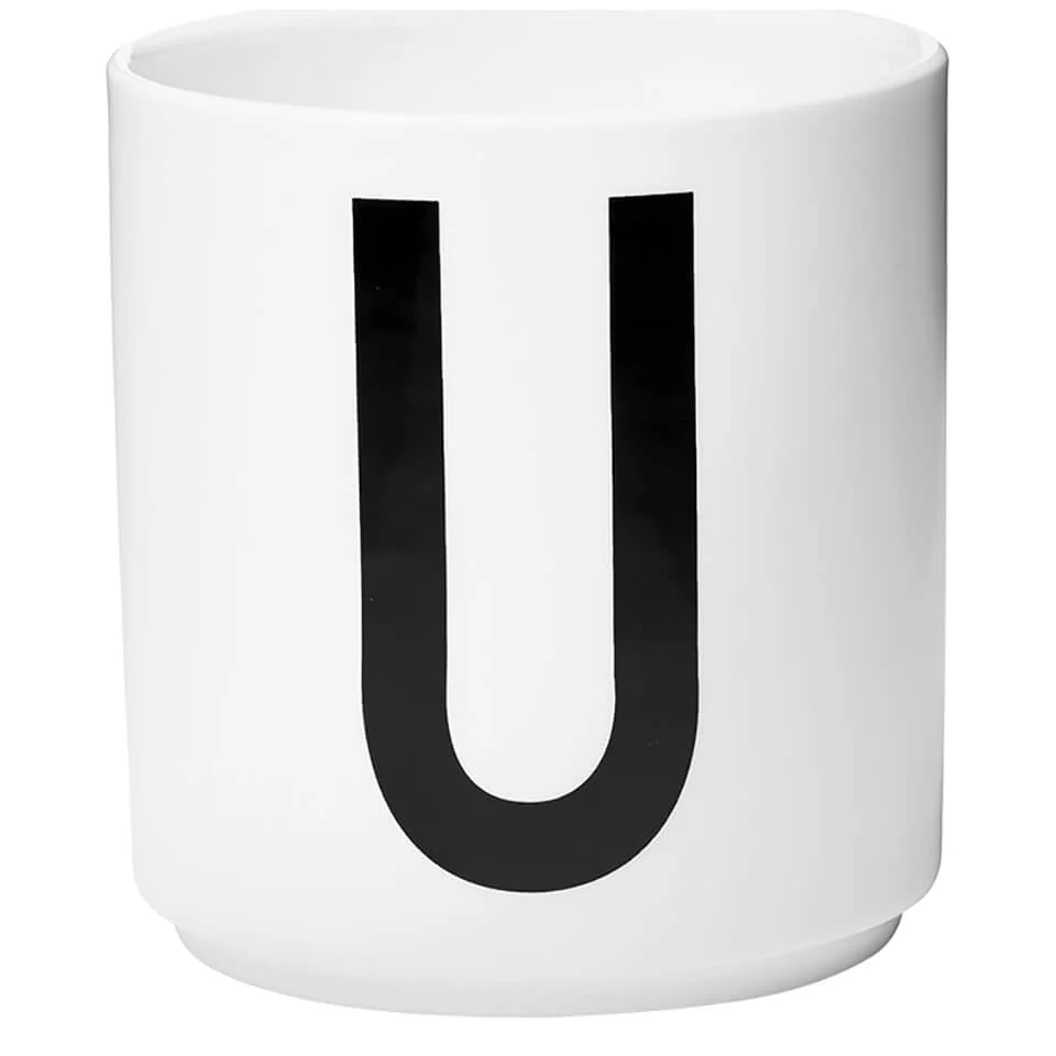 Design Letters Porcelain Cup - U Image 1