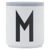 Design Letters Wooden Lid For Porcelain Cup - Grey - Image 1