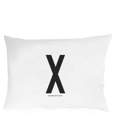 Design Letters Pillowcase - 70x50 cm - X