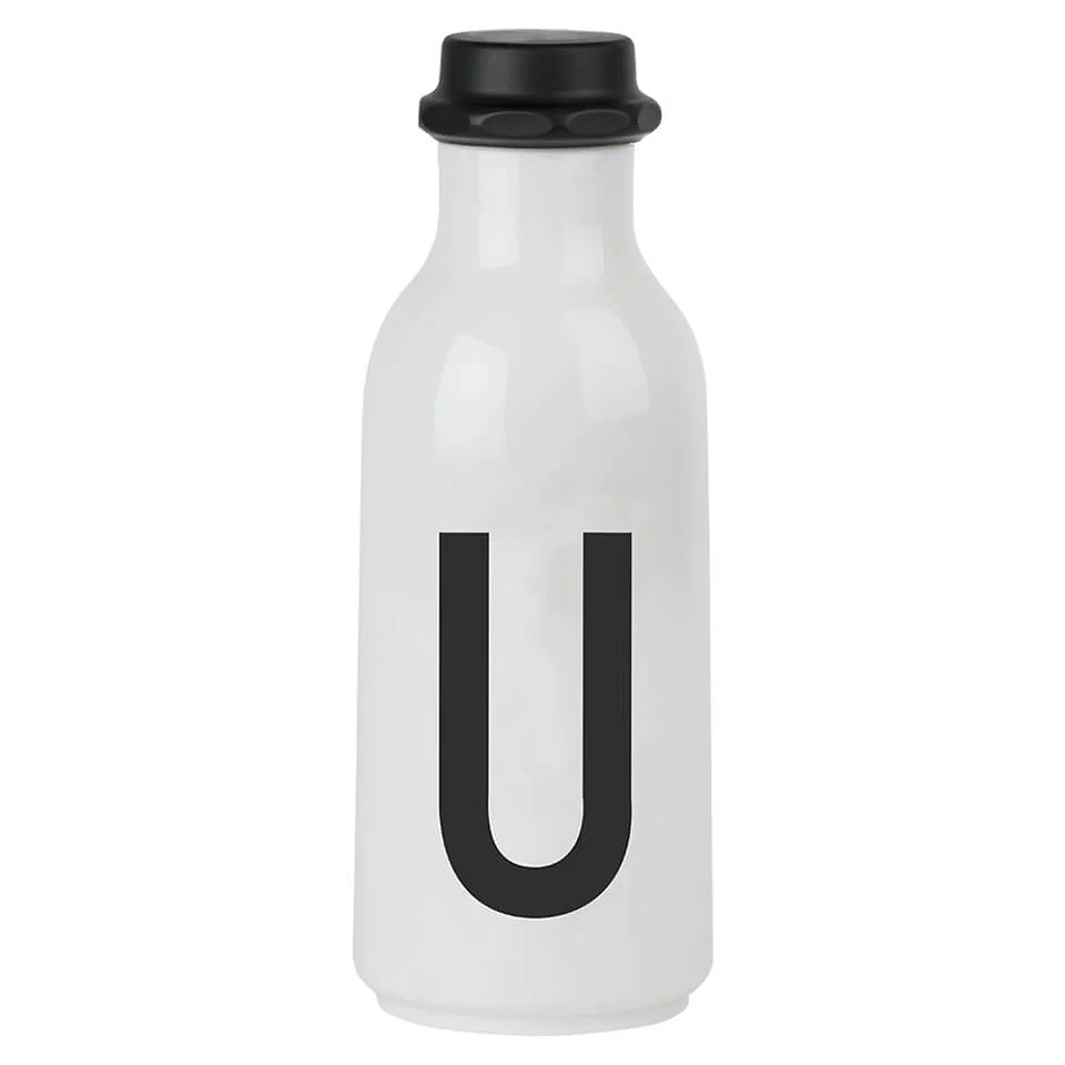 Design Letters Water Bottle - U Image 1