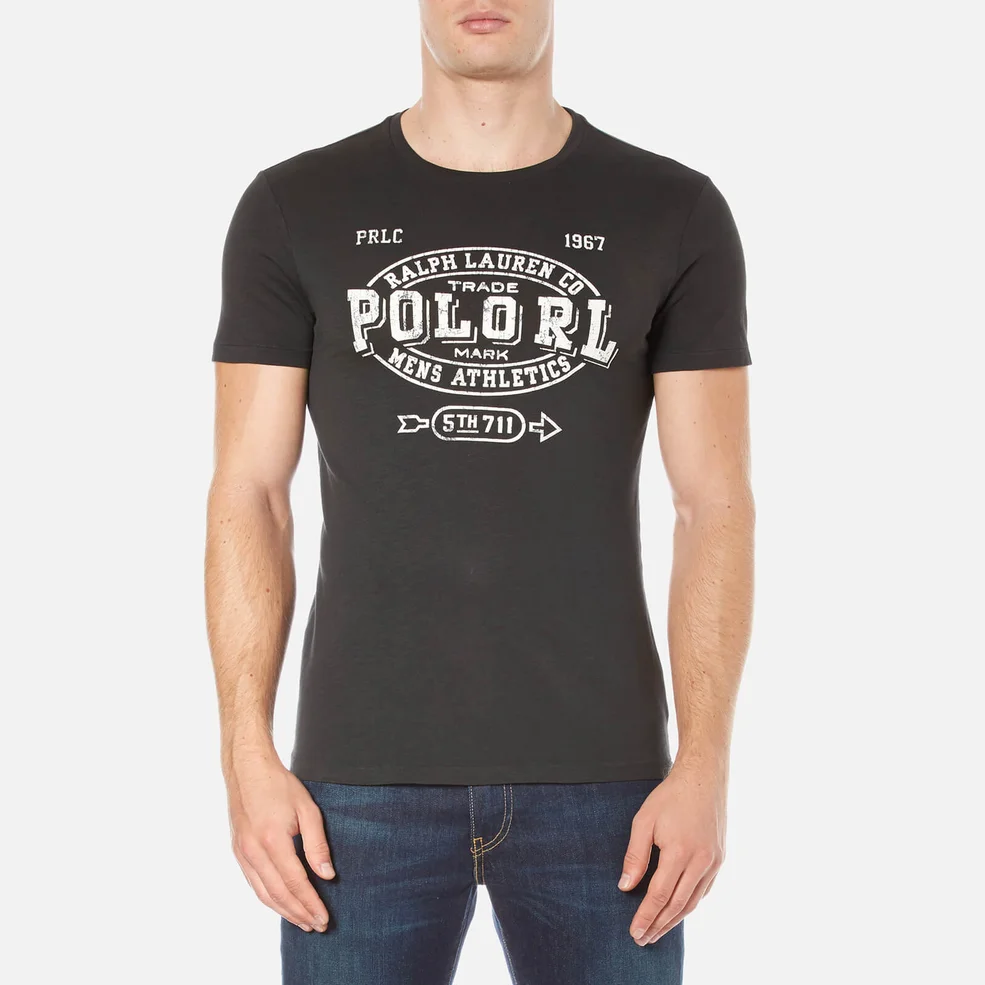 Polo Ralph Lauren Men's Short Sleeve Custom Fit T-Shirt - Black Image 1
