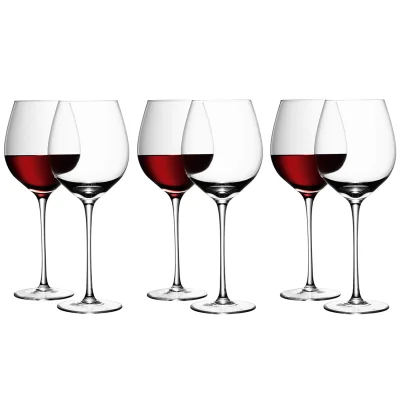 LSA Red Wine Glasses - 750ml (Set of 6)