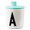 Design Letters Kids' Collection Drink Lid - Turquoise - Image 1