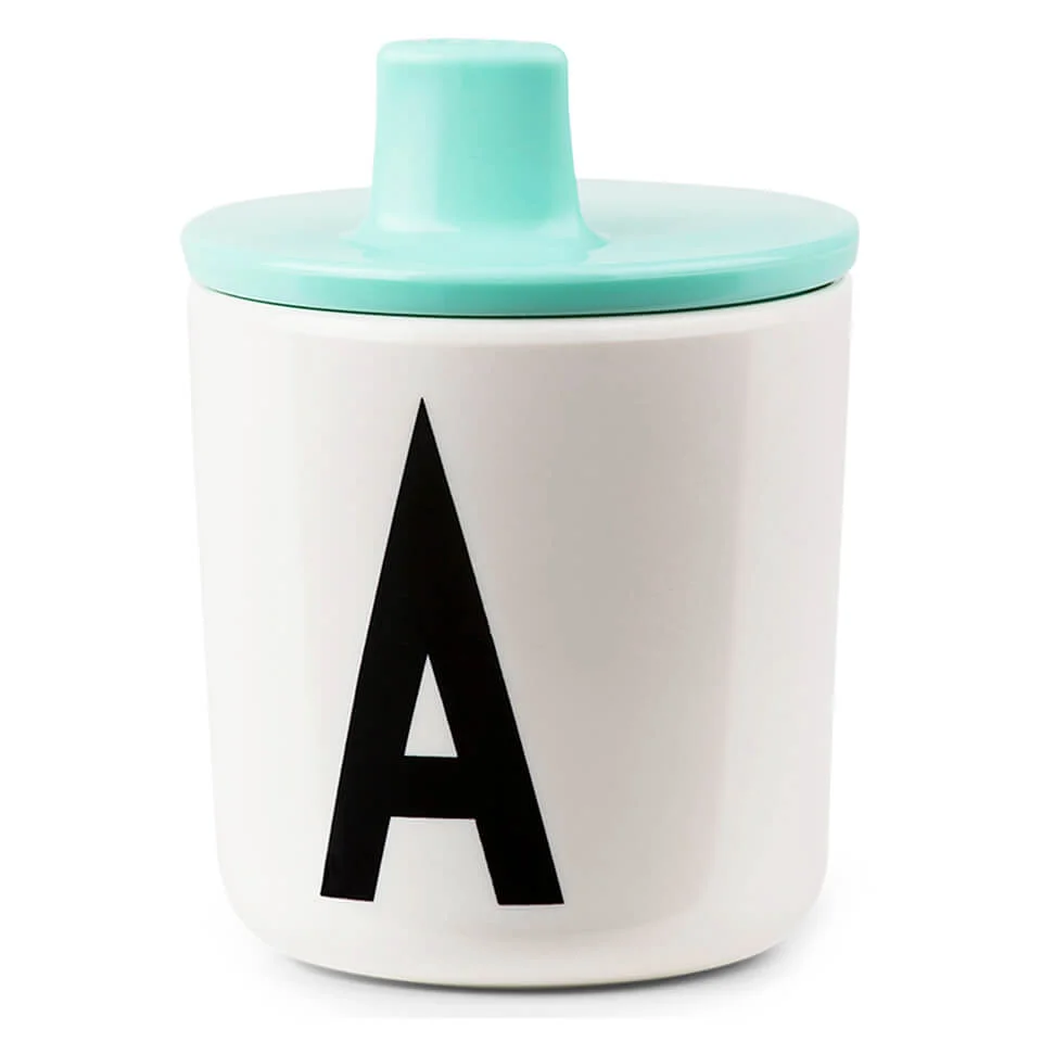 Design Letters Kids' Collection Drink Lid - Turquoise Image 1