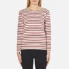 A.P.C. Women's Veronica Stripe Long Sleeve Top - Red - Image 1