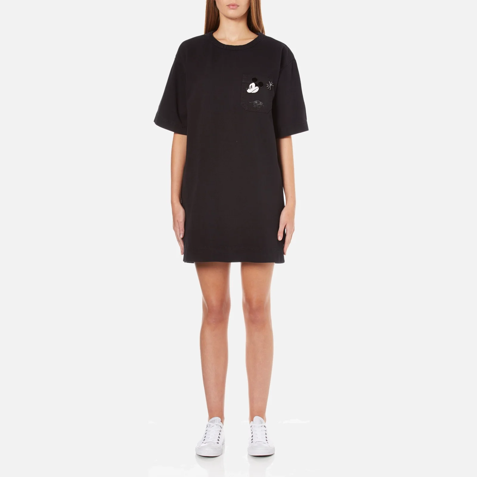 Marc Jacobs Women's T-Shirt Dress with Emblem - Black Image 1