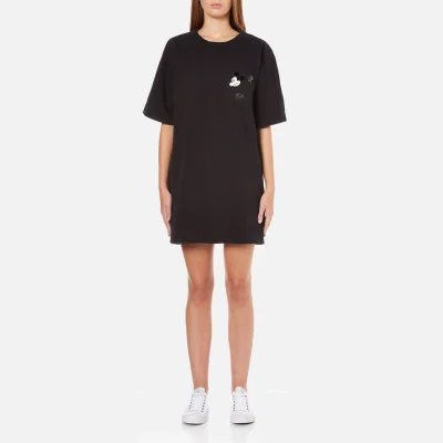 Marc Jacobs Women's T-Shirt Dress with Emblem - Black