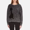 Marc Jacobs Women's Long Sleeve Crew Neck Cat Sweatshirt - Grey - Image 1