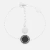 Marc Jacobs Women's Enamel Logo Bracelet - Black/Argento - Image 1