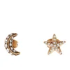 Marc Jacobs Women's Moon and Stars Stud Earrings - Crystal/Antique Gold - Image 1