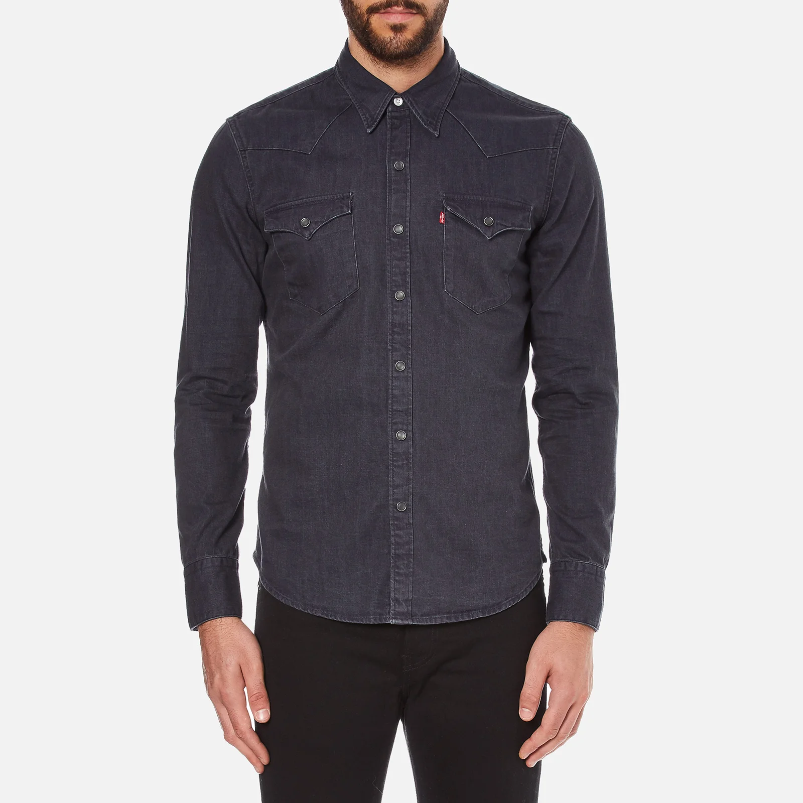Levi's Men's Barstow Western Shirt - Inky Blue Image 1