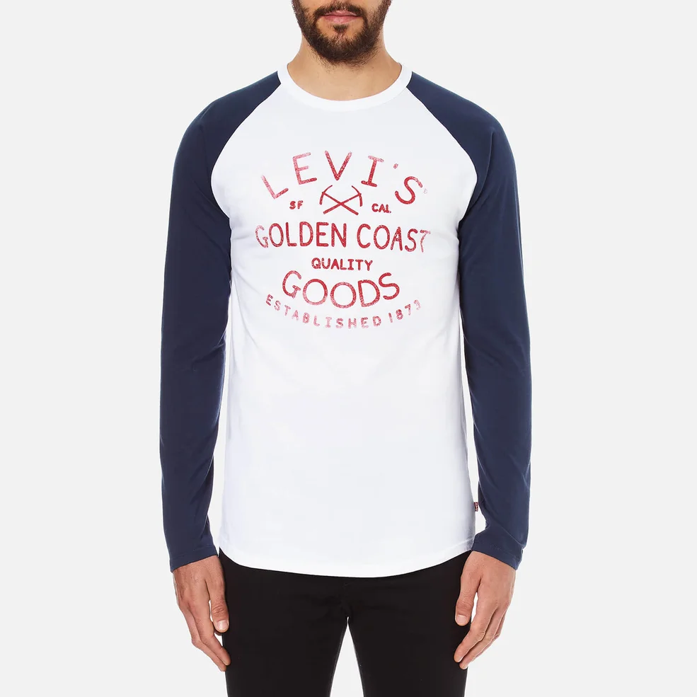 Levi's Men's Baseball T-Shirt - Golden Coast White Image 1