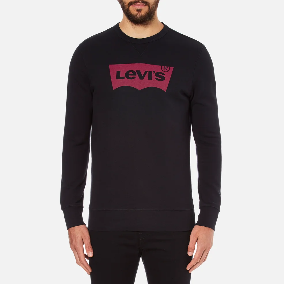 Levi's Men's Graphic Crew Neck Sweatshirt - Graphic Caviar Image 1