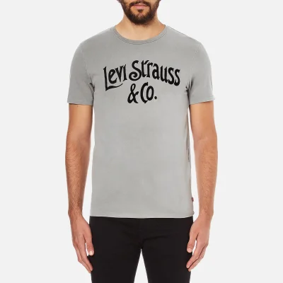 Levi's Men's Graphic Set-In Neck 2 T-Shirt - Neutral Gray