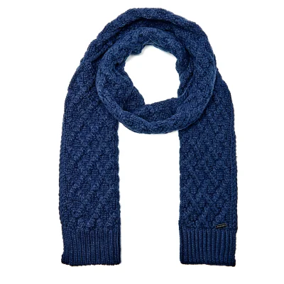 Michael Kors Men's Cable Knit Scarf - Midnight