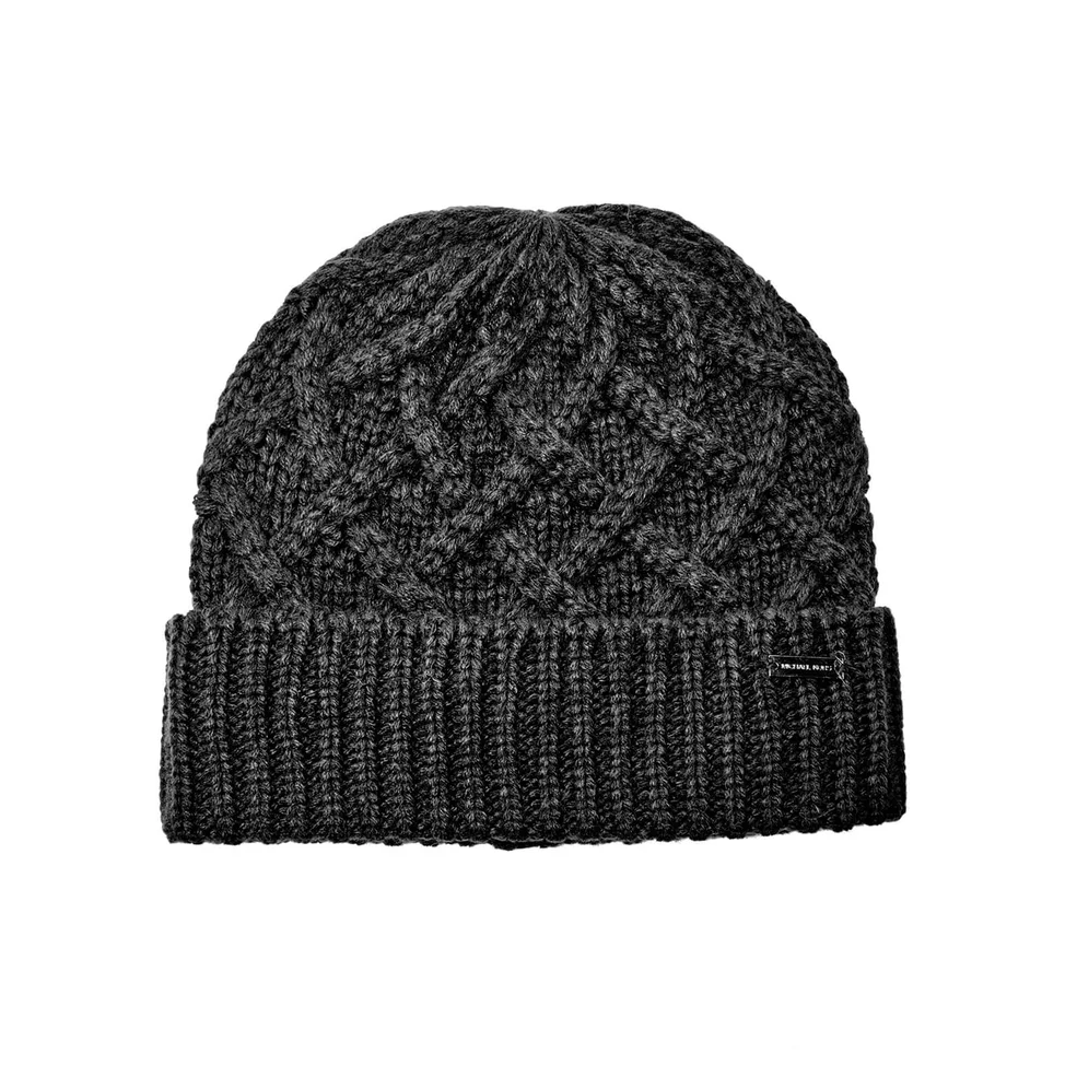 Michael Kors Men's Cable Knit Hat - Midnight Image 1