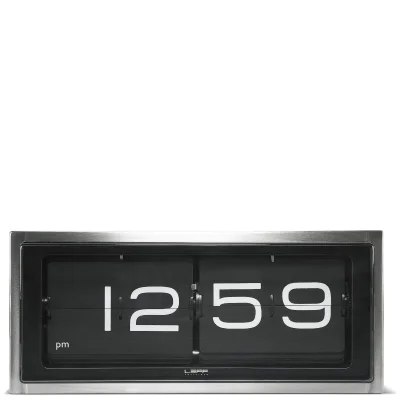LEFF Amsterdam Brick Wall & Desk Clock - Stainless Steel