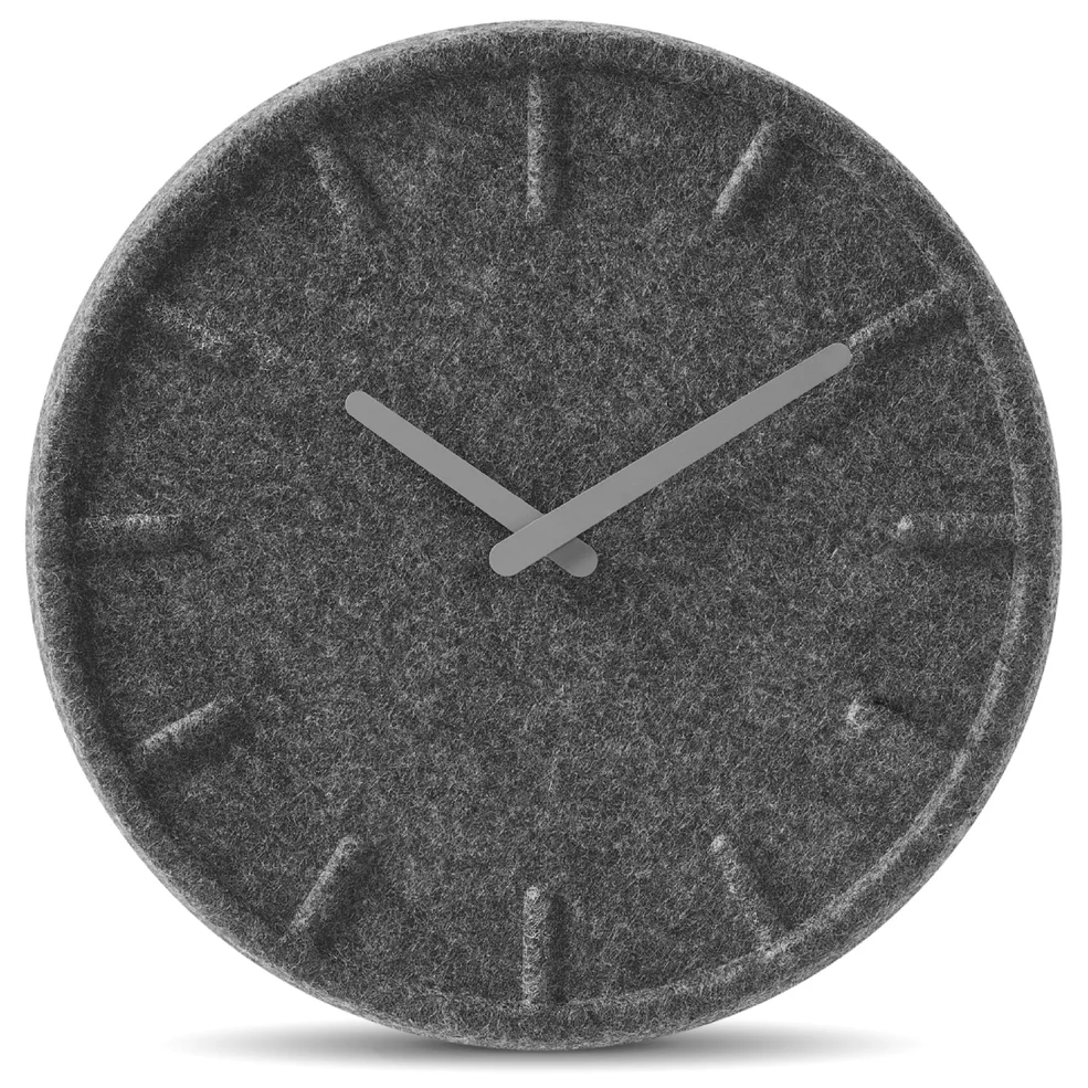 LEFF Amsterdam Felt Clock - Grey (35cm) Image 1