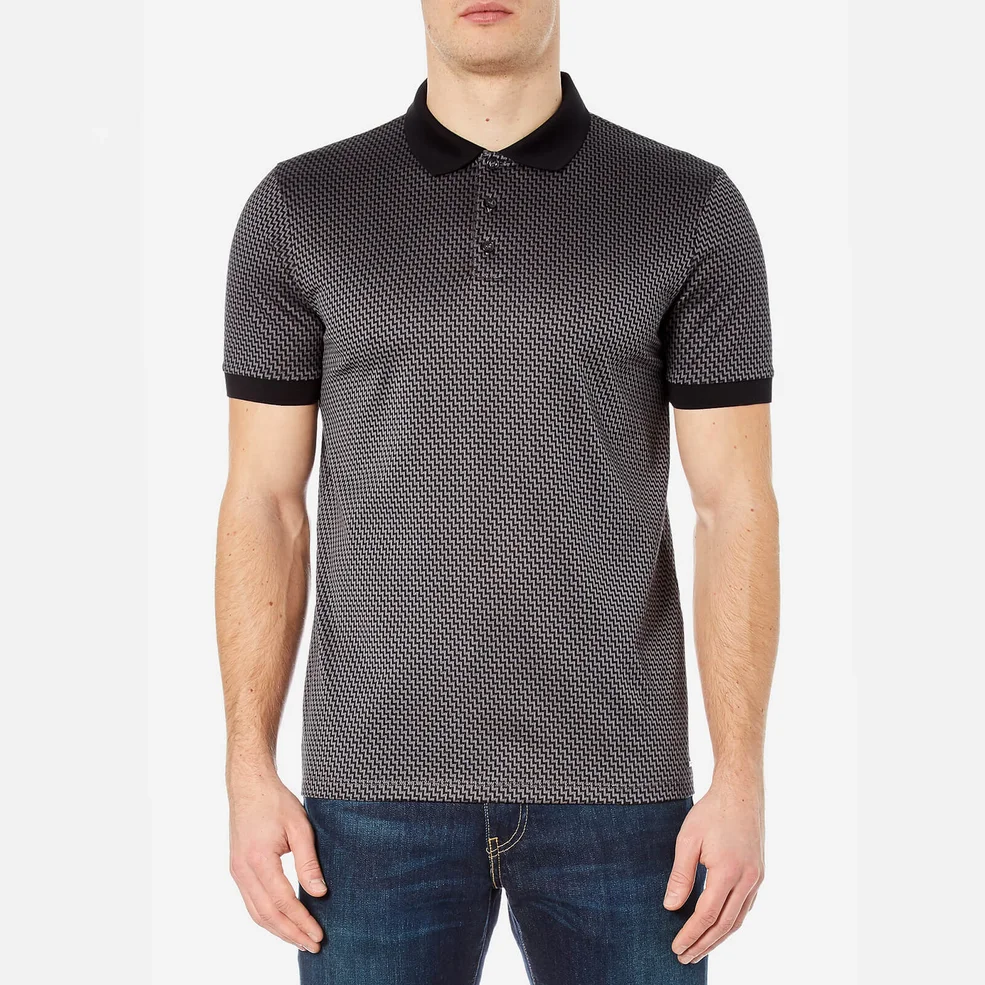 HUGO Men's Devron Short Sleeve Polo Shirt - Dark Grey Image 1