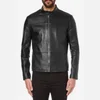 HUGO Men's Lefox Leather Jacket - Black - Image 1