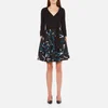 Diane von Furstenberg Women's Jewel Wrap Dress with Mikado Skirt - Black - Image 1