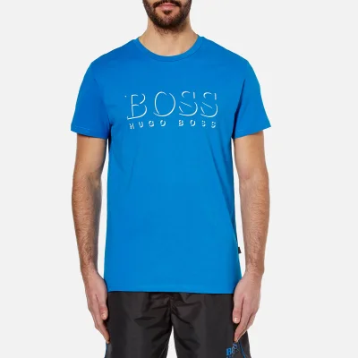 BOSS Hugo Boss Men's Large Logo T-Shirt - Blue