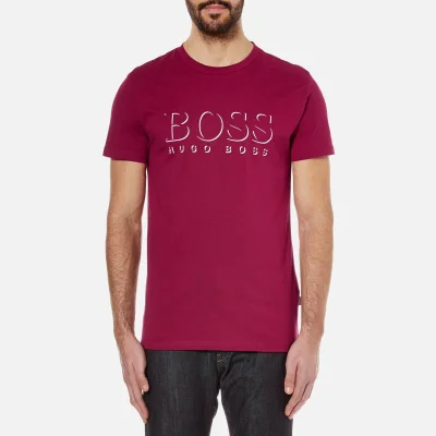 BOSS Hugo Boss Men's Large Logo T-Shirt - Dark Red