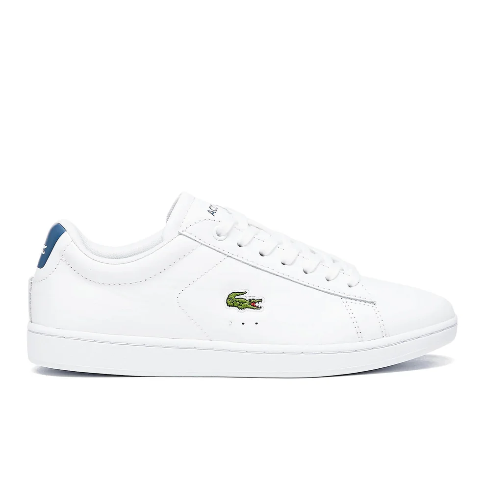 Lacoste Women's Carnaby Evo G316 8 Trainers - White/Blue Image 1