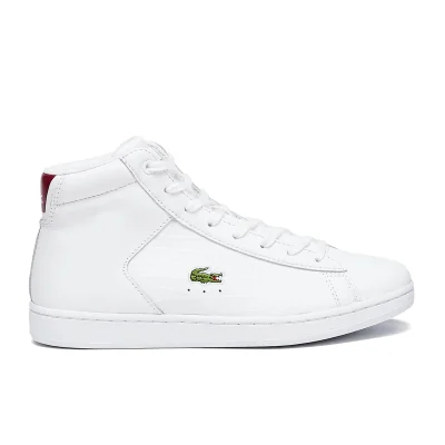 Lacoste Women's Carnaby Evo Mid G316 2 Hi-Top Trainers - White/Red