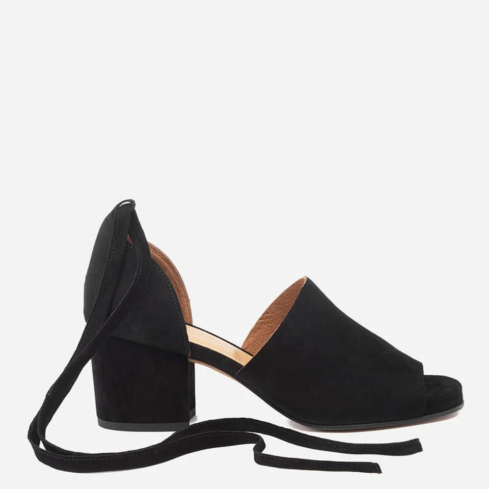 Hudson London Women's Metta Suede Heeled Sandals - Black Image 1