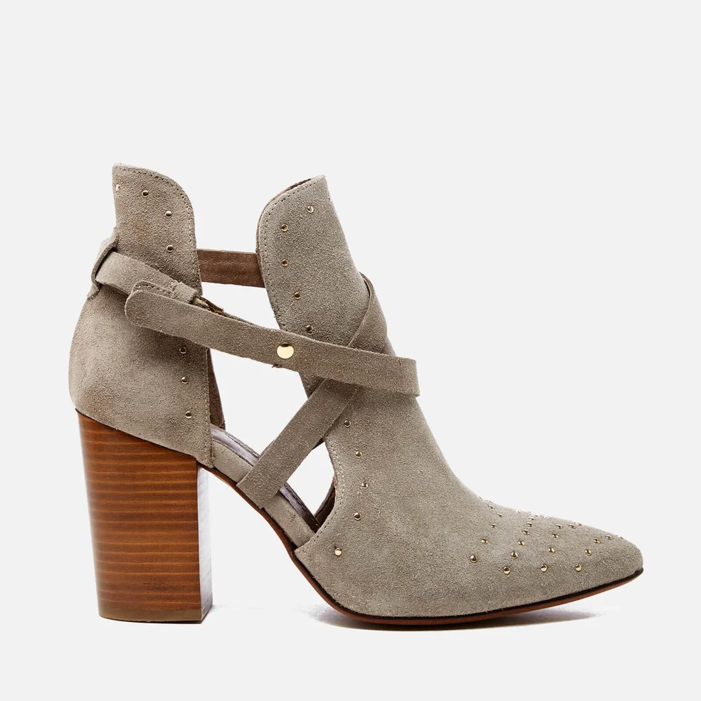 Hudson London Women's Jura Suede Studded Heeled Ankle Boots - Taupe Image 1
