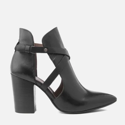 Hudson London Women's Geneve Leather Heeled Ankle Boots - Black