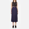 Three Floor Women's Whistle Lace and Pleat Skirt Dress - Navy/Black - Image 1