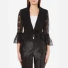 Three Floor Women's Cristobel Slim Fit Tailored Style Lace Sleeve Jacket - Black - Image 1